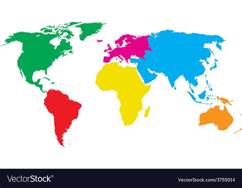 World map colored Illustrator Graphics Creative Market