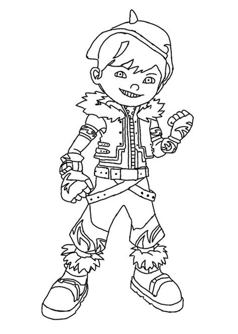 Colouring Boboiboy Galaxy