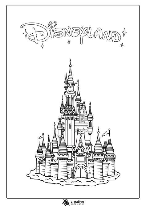 Colouring Pages Disney Castle