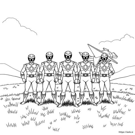 Colouring Power Rangers