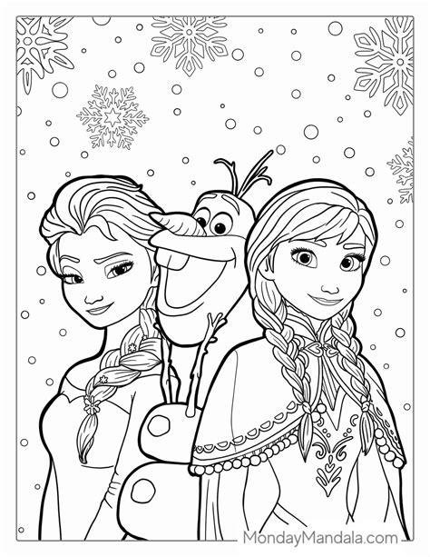 Colouring Sheets Frozen