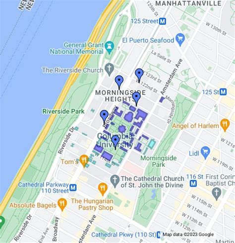 Columbia University Google Maps