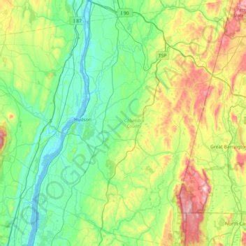 MyTopo Hudson North, New York USGS Quad Topo Map