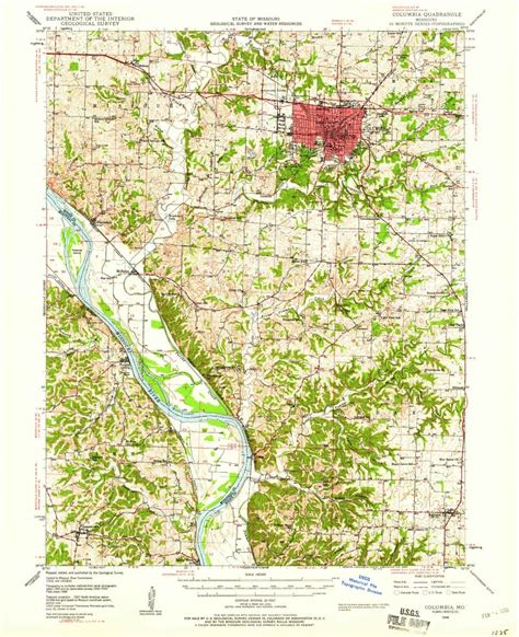 MyTopo Columbia, Missouri USGS Quad Topo Map