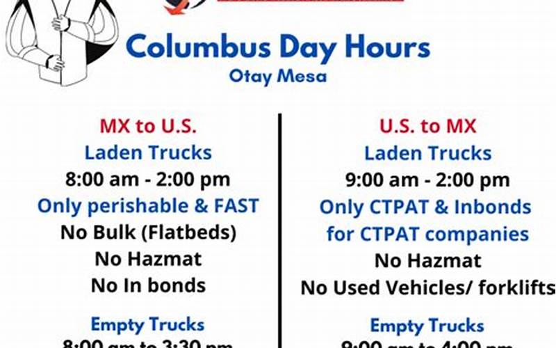 Columbus Day Hours Of Operation