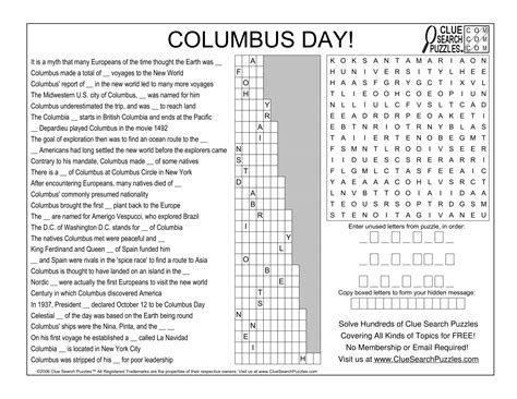 Columbus Day Trivia Questions And Answers Printable