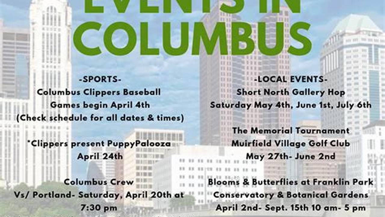 Columbus Ohio Concert Calendar