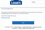 Com Lowes.com Con Survey