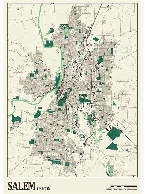 Map of Salem Oregon Published By Union Abstract Title Co. . . . 1892