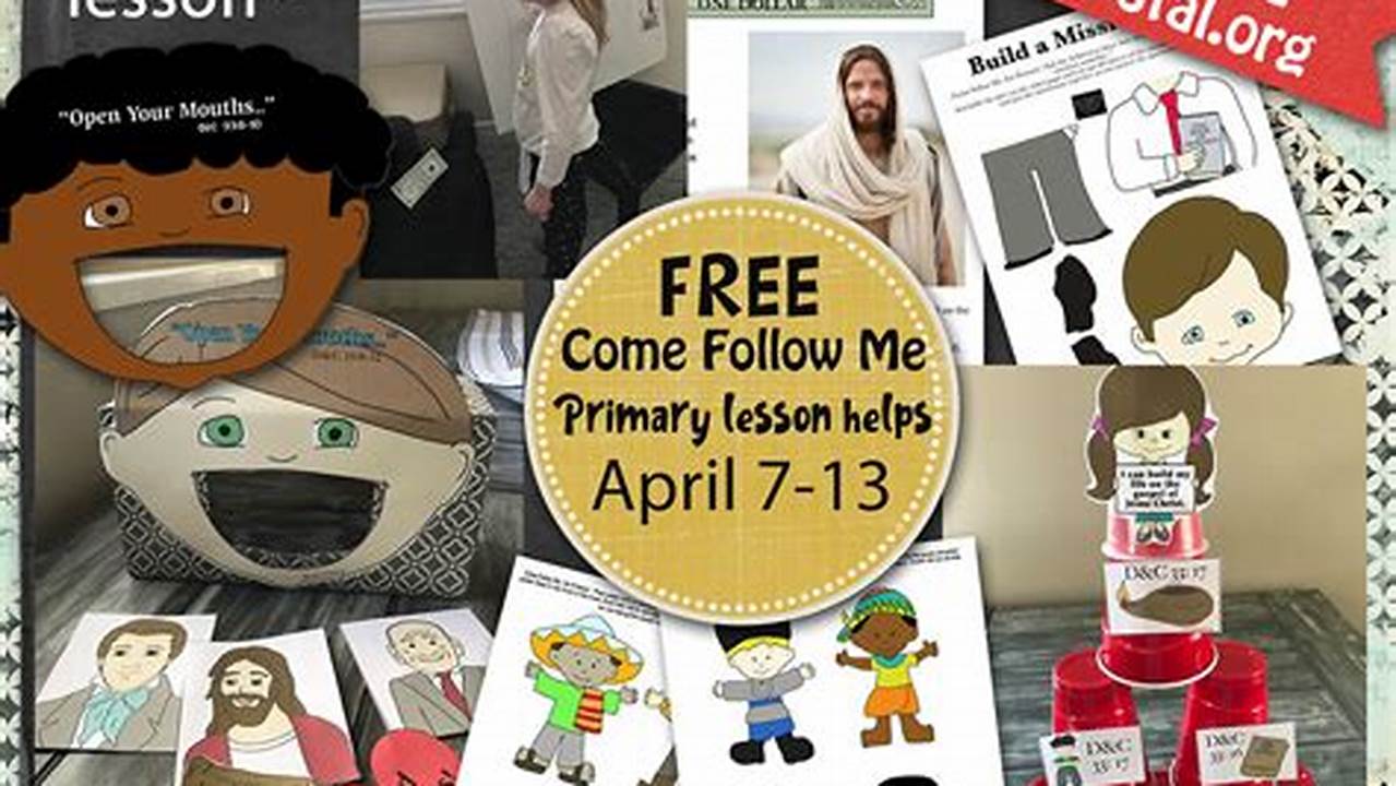 Come Follow Me Primary Lesson Helps 2025