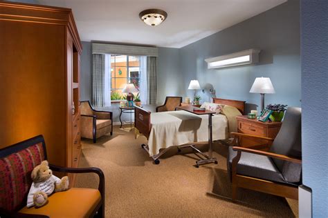 Comfortable bedroom for patients of a memory care facility