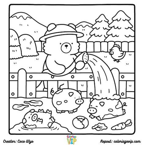 Comfy Coloring Page