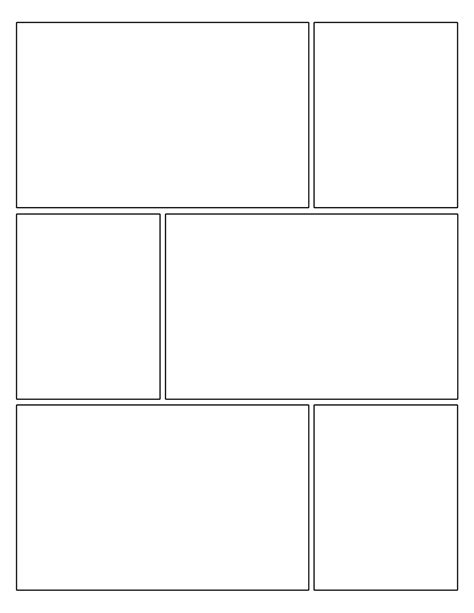 10 Best Printable Comic Book Layout Template