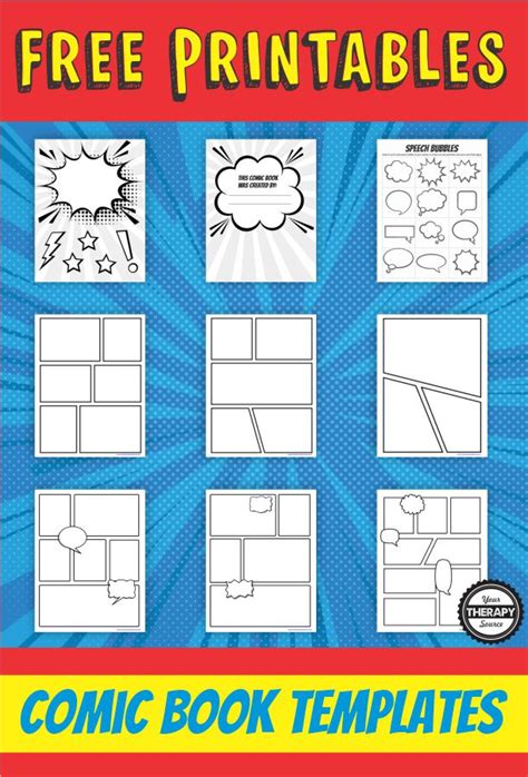 Comic Book Templates Free