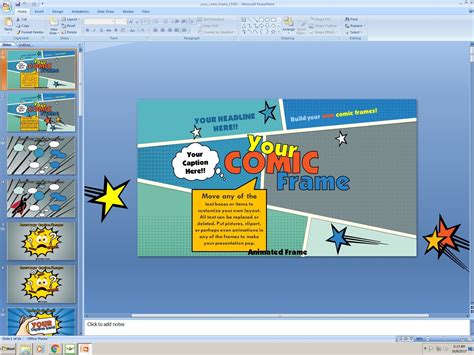 Comic Powerpoint Template - Professional Template