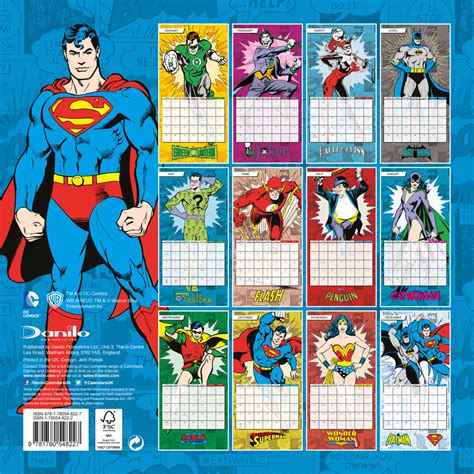 DC Comics Calendriers 2022 Achetez sur Europosters.fr