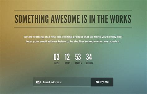 Coming Soon Email Template