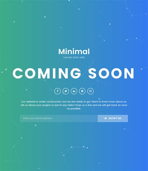 Coming Soon Template Free Html5
