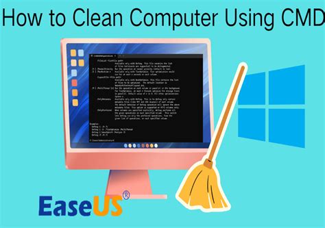 Commands to clean computer using Command Prompt