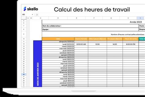 Comment Utiliser Un Tableau Pour Noter Les Heures De Travail