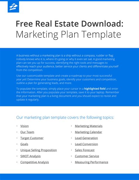 Commercial Real Estate Marketing Plan Template in Google Docs, Word