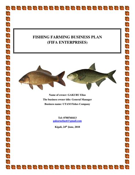 Commercial Fish Farming Business Plan Pdf