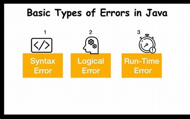 Common Types Of Error Messages