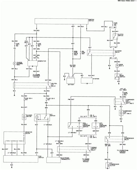 Common Components 1999 Isuzu Wizard Wiring Diagram