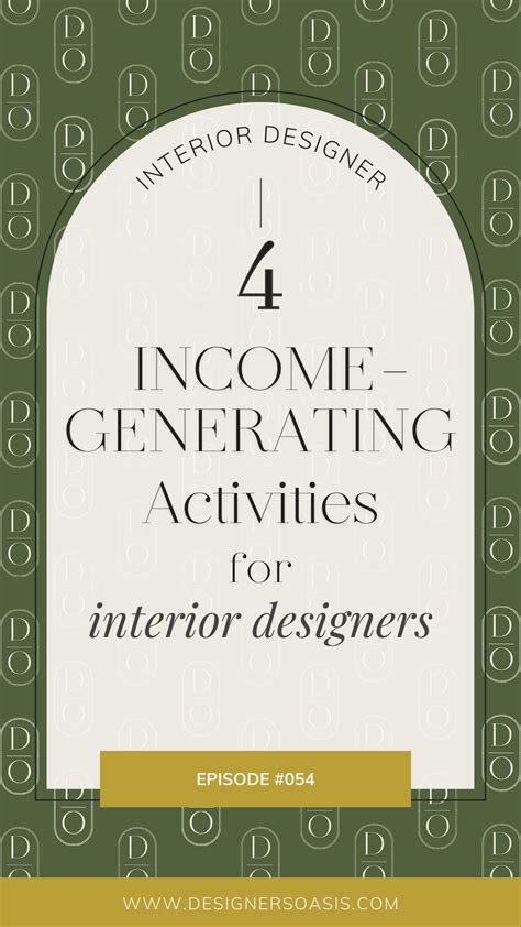 Common Income-Generating Activities for an Interior Decorator