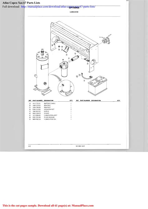 Common Issues and Solutions Illustrated Atlas Copco XAS Parts Manual