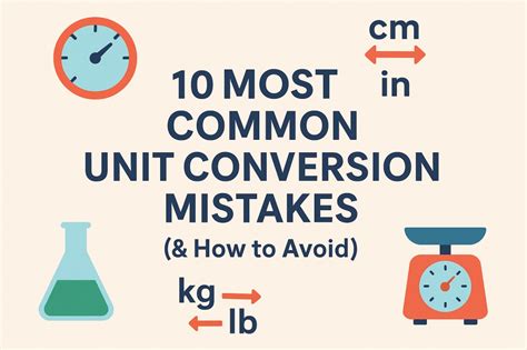 Common Mistakes in Weight Conversion