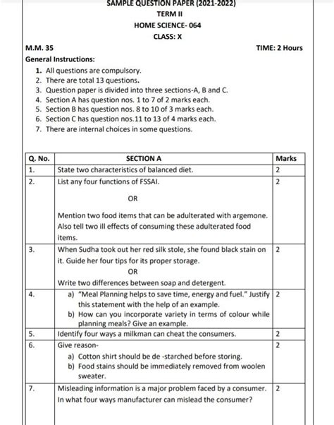 Common Mistakes to Avoid When Practicing Class 10 Term 2 Sample Paper