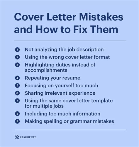 Common Mistakes to Avoid in Your Cover Letter