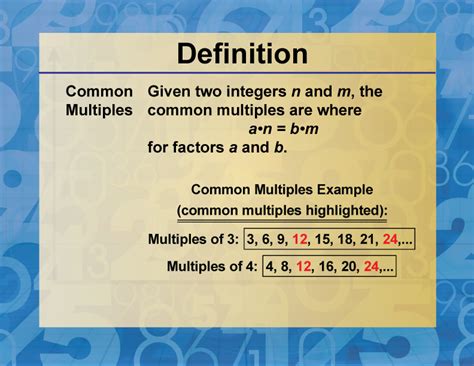 Mastering Common Multiples: A Clear Definition in Mathematics
