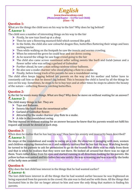 Common Pitfalls to Avoid with Class 9 English Question Answer