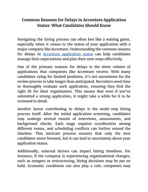 Common Reasons for Application Delays