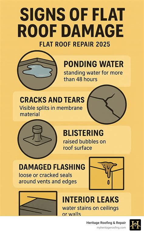 Common Signs of Flat Roof Damage