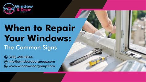 Common Window Repair Signs