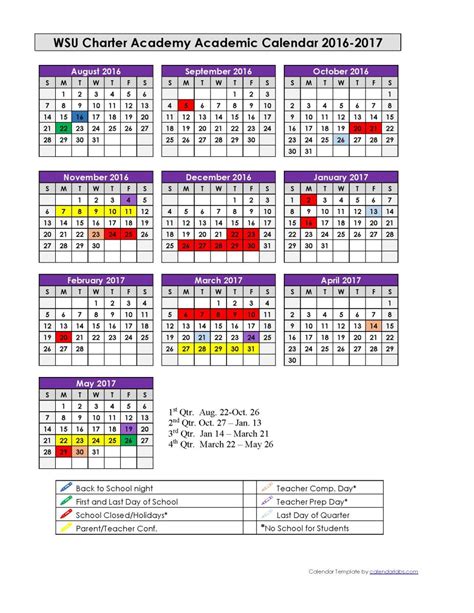 Commonwealth Charter Academy Calendar