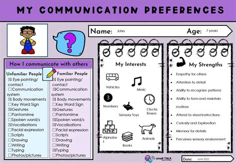 Communicate preferences