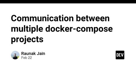 Infographic explaining Docker Compose communication