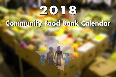 Community Food Bank Calendar
