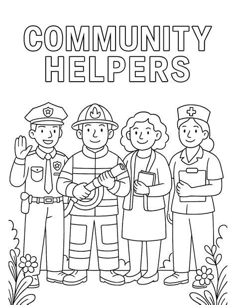 Community Helper Color Pages