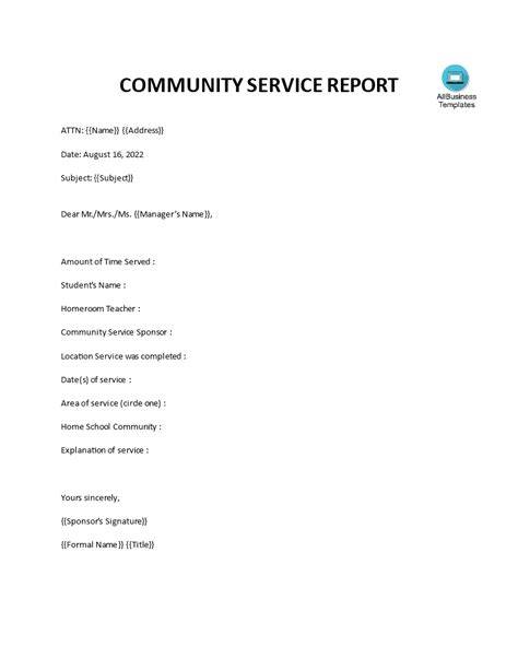 Community Report | Templates At Allbusinesstemplates inside Community