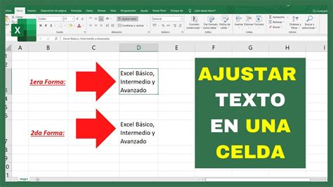 Como Escribir En Excel 🔴Cómo Escribir VARIAS LINEAS en UNA CELDA en Excel 2022 (Ajustar texto en  una celda) 😱2 formas😱 - YouTube