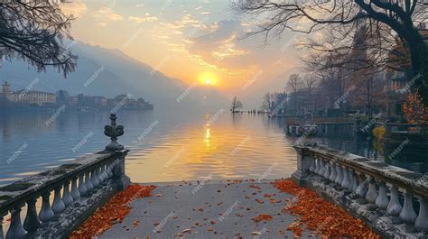 Como Lake sunset