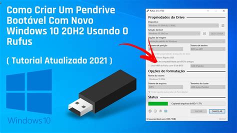 Como criar pendrive USB do Windows 10 bootável usando Linux 