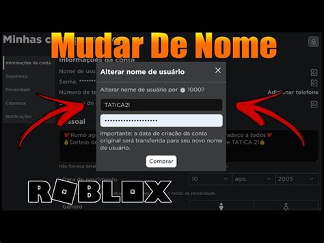 Como mudar seu nome em Roblox - TodoRoblox