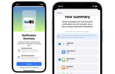 Compact notifications