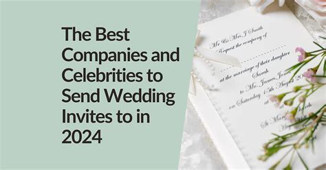 Companies To Send Wedding Invites To For Free Stuff